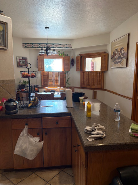 Kitchen before cleaning