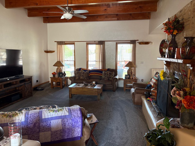 Living room cleaning example